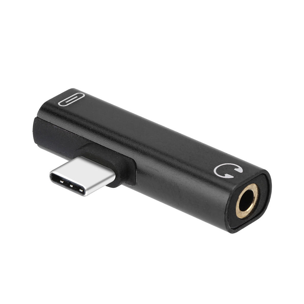 Bekijk afbeelding 3 van 2 in 1 Type C naar 3.5mm Jack Koptelefoon converter